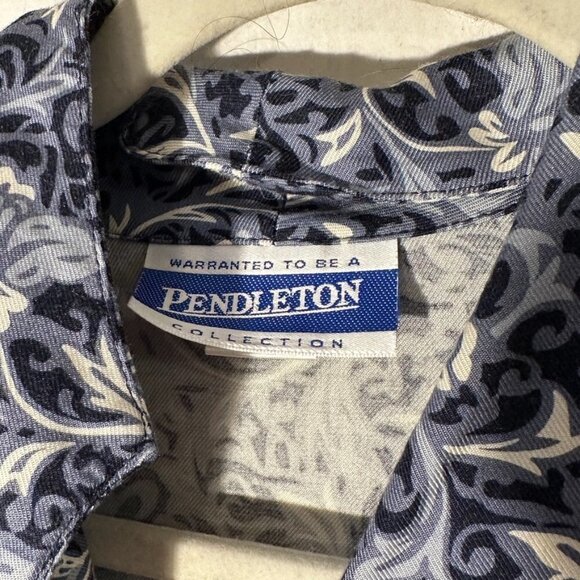 Pendleton Collection Size 8 Shirt Blouse Top Paisley Top Button Up Soft Baroque - Picture 3 of 6